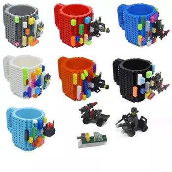 Питьевая кружка, совместимая с конструктором Send 1pc random toy gift белый