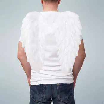 Крылья ангела, крылья для косплея, декоративные милые аксессуары для костюмов на Хэллоуин, фея для Kids белый