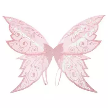 Крылья феи для девочек женщин Хэллоуин эльф косплей аксессуары органза бабочка костюм феи для вечеринки нарядов сувениры розовый