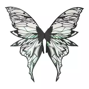 Крылья феи для девочек женщин органза крылья ангела Хэллоуин бабочка костюм для косплея для аксессуара для косплей-вечеринки