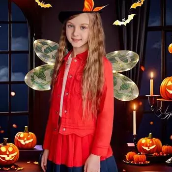 Крылья феи, женский светящийся костюм с крыльями стрекозы, легкий дышащий костюм, аксессуары для вечеринок, косплей синий