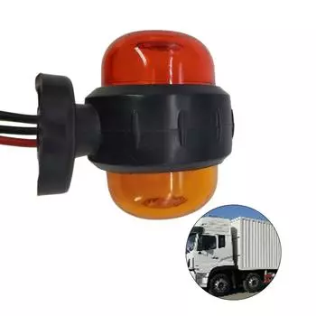 Крылья грузовика Боковые габаритные огни указателей поворота Сменная сборка Янтарные светодиодные линзы Универсальные габаритные огни грузовика B
