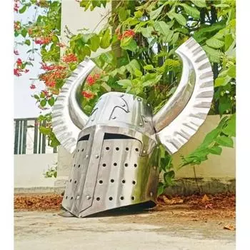 Крылатый шлем тевтонского рыцаря — аутентичная средневековая реплика доспехов для коллекционеров и исторических реконструкций