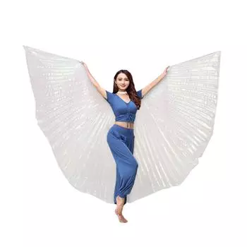 Крыло для танца живота с телескопической палкой, костюмы для взрослых для представлений, Хэллоуин, карнавал, вечеринки, шоу, аксессуары, аксессуары