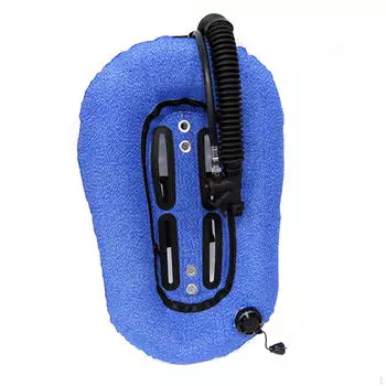 Крыло-пончик для подводного плавания с аквалангом весом 30 фунтов, с одним цилиндром, комплект компенсатора плавучести для подводного плавания синий