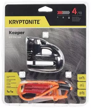 KRYPTONITE Замок-диск BLACK CHROME 000877 5-S2 чёрный