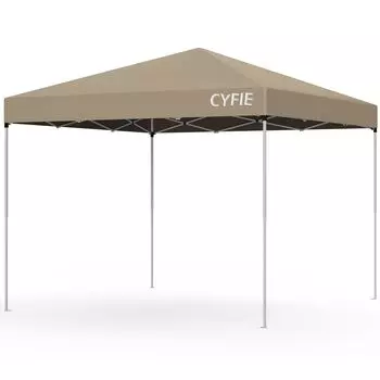 Крыша CYFIE Tarp Roof 3 высоты, водо-стальная, ветрозащитная, легкая и удобная, поставляется с системой предотвращения стихийных бедствий и хранения для занятий спортом на открытом воздухе, цвет хаки, 3 м x 3 м,
