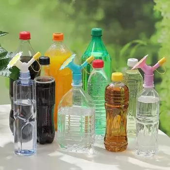 Крышка, 2 режима, регулируемый дизайн с 32 отверстиями, универсальный носик для полива бутылок, опрыскиватель для растений 1pc розовый