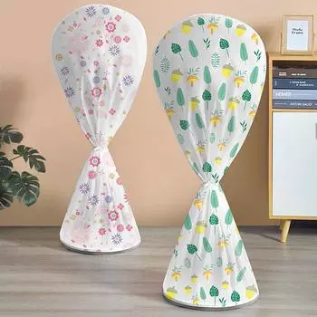 Крышка электровентилятора, пылезащитная крышка, защитная крышка электровентилятора, вертикальный напольный тип, полностью обернутая ткань, круглая пыленепроницаемая сетчатая крышка. shortjianguolvzhi7361