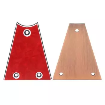 Крышка анкерного стержня гитары, 3 отверстия, треугольная металлическая пластина анкерного стержня, замена пластины для бас-гитары электрогитары GR09A