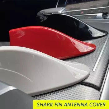 Крышка антенны «Акулий плавник» для автомобиля, автомобильные антенны на крышу, основание радиосигнала AM/FM с клейкой лентой для Nissan Honda Toyota красный