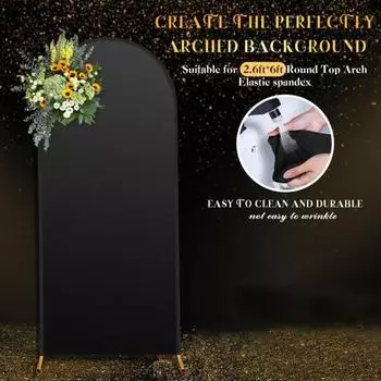 Крышка арки, прочная, гладкая, элегантная, свадебная арка, фон для вечерние, детский душ, банкетное украшение 65cm чёрный