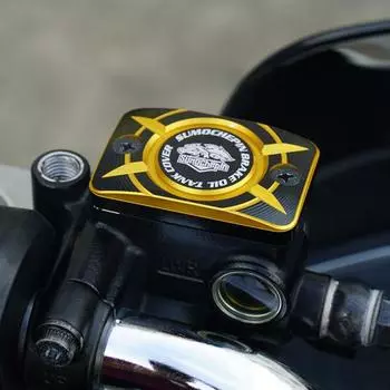 Крышка бачка тормозной жидкости спереди Декоративные аксессуары для мотоциклов Универсальный простой монтаж тормозного насоса A синий