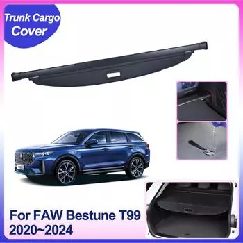Крышка багажника автомобиля для FAW Bestune T99 2020~2024, задняя багажная перегородка, шторка, защитный щиток, шторка, аксессуары