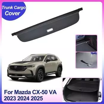 Крышка багажника автомобиля для Mazda CX-50 VA GT 2024 2024 2025 Задний защитный щиток Тент для багажной перегородки Шторки Аксессуары