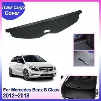 Крышка багажника для Mercedes Benz B Class W246 200 2012~2018 Задний багажный щиток, шторка, разделительная доска, автомобильные аксессуары