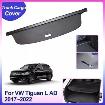 Крышка багажника для Volkswagen VW Tiguan L AD BW 2017~2024, задняя шторка, шторка, разделительная доска, аксессуары для интерьера