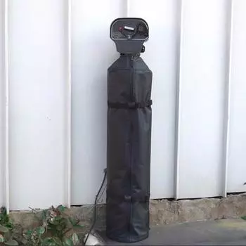 Крышка бака для смягчителя воды Водонепроницаемая конструкция с застежкой-молнией, устойчивая к разрывам, регулируемая, с завязкой на шнурке, для использования на открытом воздухе, с изоляцией S