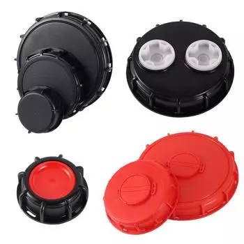 Крышка бака IBC, крышка тонны ствола, S60, 100 мм, 163 мм, 240 мм, грубая резьба, резервуар для воды, дыхательная крышка с двойным отверстием, 1000 л, пыленепроницаемая крышка бака 60mm Coarse