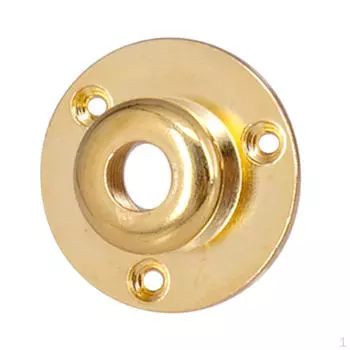 Крышка басовой пластины с круглой металлической резьбой — серебро или золото серебряный