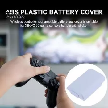 Крышка батарейного отсека, легкий беспроводной корпус контроллера батареи типа AA, проводящие игровые аксессуары, замена геймпада белый