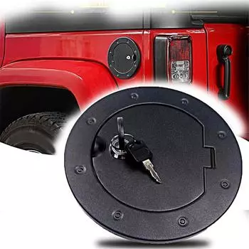 Крышка бензобака с замком, крышка лючка бензобака для Wrangler Jk Jku A 2007-18