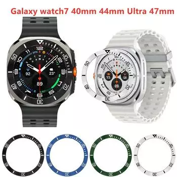 Крышка безеля для Samsung Galaxy 7 40 мм 44 мм / Samsung Galaxy Ultra 47 мм Защитная рамка Аксессуары для часов Galaxywatch7 40mm