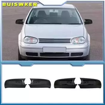 Крышка бокового зеркала Bat для Golf 4 Bora A4 MK4 VW 1999-2006 GTI R32 автомобильные аксессуары блестящий черный рояльный цвет тюнинг автоспорт