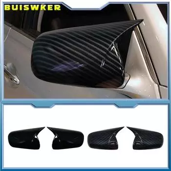 Крышка бокового зеркала заднего вида для Toyota Mark X Reiz 2005-2007, крышка крыла автомобиля, внешняя отделка корпуса двери заднего вида под карбоновое волокно