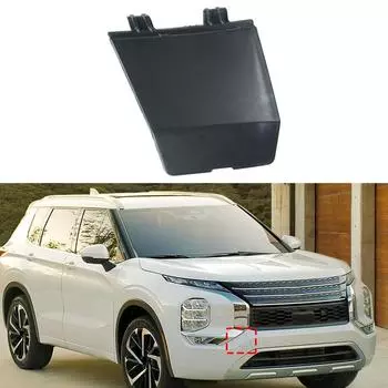 Крышка буксировочного крюка переднего бампера Крышка буксировочного крюка Outlander Неокрашенная крышка буксировочного крюка