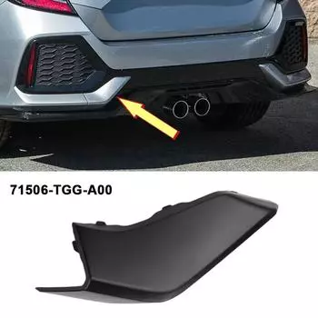 Крышка буксировочного крюка заднего бампера, отделка глазка для Honda, Civic, Hatchback 2016-2021 71506-TGG-A00 Крышка буксировочного крюка заднего бампера CHINA