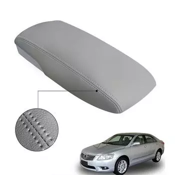 Крышка центральной консоли, подлокотник, кожаная накладка серого цвета, подходит для Toyota Camry 2007-11