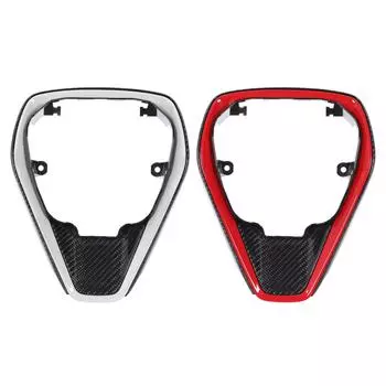 Крышка центральной рамы рулевого колеса из углеродного волокна, внутренняя отделка панели рулевого колеса автомобиля для C Silver Border