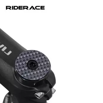 Крышка чаши велосипеда из углеродного волокна, верхняя крышка рулевой колонки, горная шоссейная вилка, сверхлегкая трубка, болт крышки рулевой колонки, детали для велоспорта чёрный