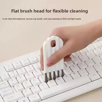 Крышка чашки Клавиатура Щетка для зазора Скручивание Крышка чашки Щетка Воздушная подушка Гребень Щетка для чистки Крышка бутылки Желобок Зазор Многоцелевой белый