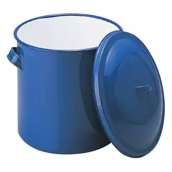 Крышка для эмалевой емкости Noda Enamel с ручкой 33 см, синяя AKT16021 синий
