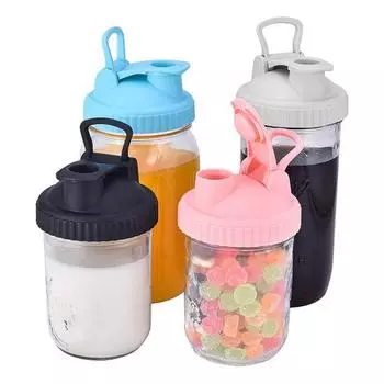 Крышка для банки Mason. Универсальные крышки с носиком. Банки Mason с широким горлышком. Герметичные герметичные крышки для банок для дома.