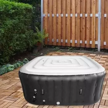 Крышка для бассейна, квадратная надувная крышка для гидромассажной ванны, водонепроницаемый пылезащитный защитный чехол для дома, на открытом воздухе