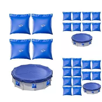 Крышка для бассейна с широким герметичным клапаном Прочная герметичная конструкция Легкое заполнение