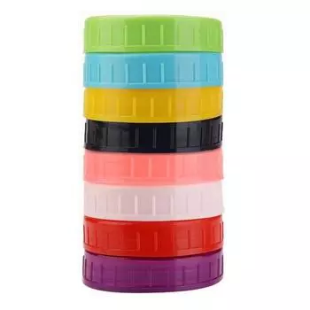 Крышка для большой банки, 70/86 мм, яркий цвет, пищевая защита от пыли S 8pcs