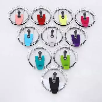 Крышка для бутылки 30 унций, герметичная, с защитой от брызг и проливания, простая пластиковая крышка для стакана, разноцветная термокружка