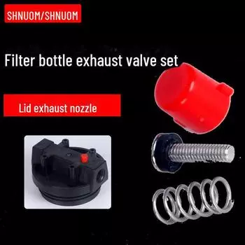 «Крышка для бутылки предварительного фильтра 10 /20 с прокладкой, красной крышкой, клапанами сброса давления и выпуска воздуха» -