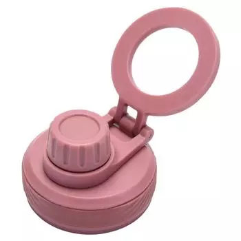 Крышка для бутылки с двойной вакуумной изоляцией и магнитным кольцом, герметичная, изолированная крышка для бутылки, термокружка для воды для занятий спортом на открытом воздухе светло-розовый