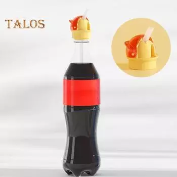 Крышка для бутылки с водой и соломинкой, не содержащая бисфенол-А, закручивающаяся крышка, не допускающая проливания, термостойкая крышка для бутылки с водой, совместимая с большинством бутылок зелёный