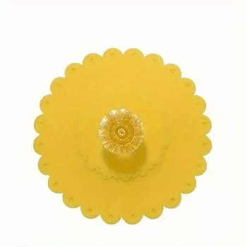 Крышка для чашки и миски из силикона Emerald Flower Lace Diamond - пылезащитная, многоразовая крышка для посуды для питья 1pc красный