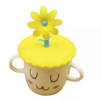 Крышка для чашки из пищевого силикона, креативная крышка для кружки, пыленепроницаемая, герметичная, силиконовая крышка для чашки для напитков, крышка для горячей чашки, не содержит BPA красный