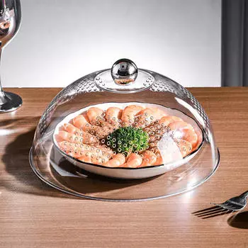 Крышка для десерта с маслом, крышка для еды, верхняя ручка, многоразовая купольная тарелка для торта, для тарелок на открытом воздухе чистый