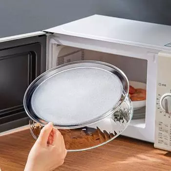 Крышка для еды с ручкой, устойчивая к воздействию высоких температур, для микроволновки, пищевые тарелки, защита от брызг в микроволновке, морозильник 7cm high