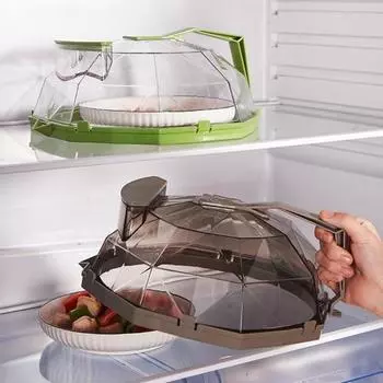 Крышка для еды в микроволновой печи с ручкой Ящик для хранения воды Термостойкий брызгозащищенный Прозрачная крышка для посуды для духовки Защита от брызг Кухонные гаджеты