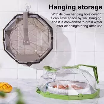 Крышка для еды в микроволновой печи с пароваркой, встроенная ручка, защитные чехлы для пластин, кухонные гаджеты, аксессуары A